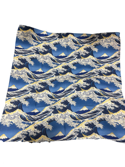 Japanese Furoshiki Wrapping Cloth – Great Wave & Mount Fuji Pattern
