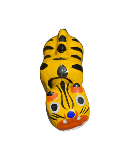 Vintage Japanese Hariko Bobble-Head Tiger – Handcrafted Folk Art Lucky Charm
