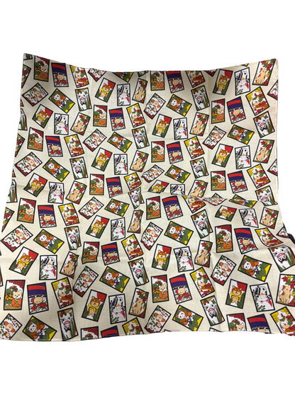 Japanese Cotton Furoshiki Wrapping Cloth – Cat Hanafuda Pattern