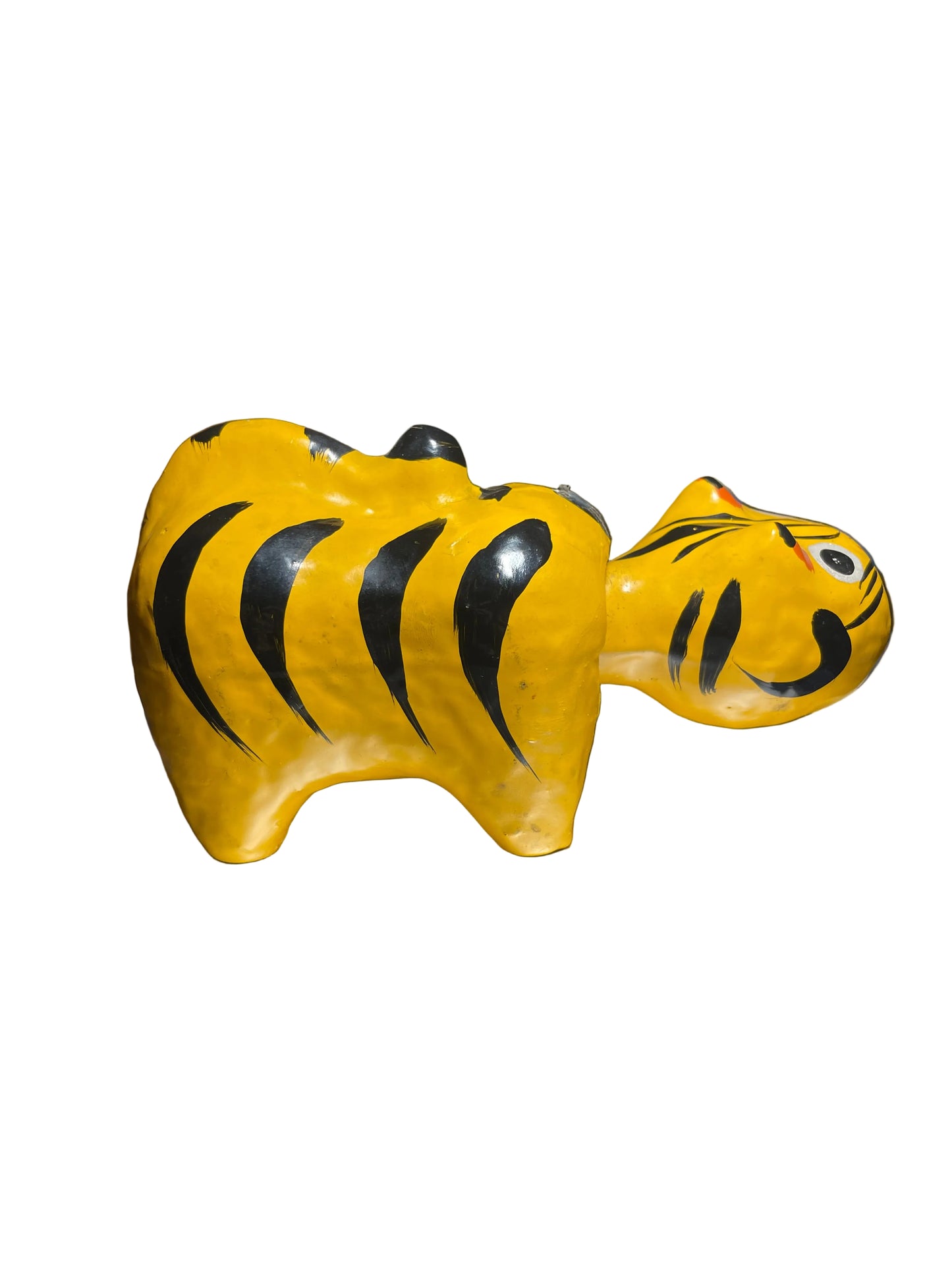 Vintage Japanese Hariko Bobble-Head Tiger – Handcrafted Folk Art Lucky Charm