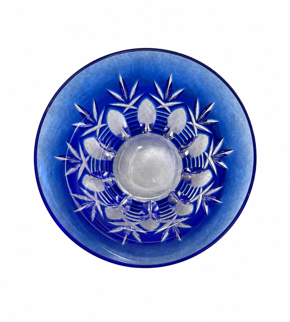 Japanese Edo Kiriko Blue Cut Glass – Rocks Glass