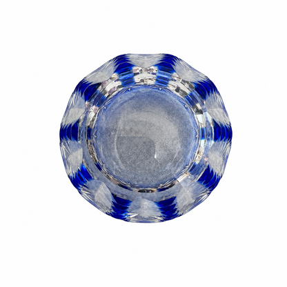 Japanese Edo Kiriko Blue Cut Glass – Rocks Glass