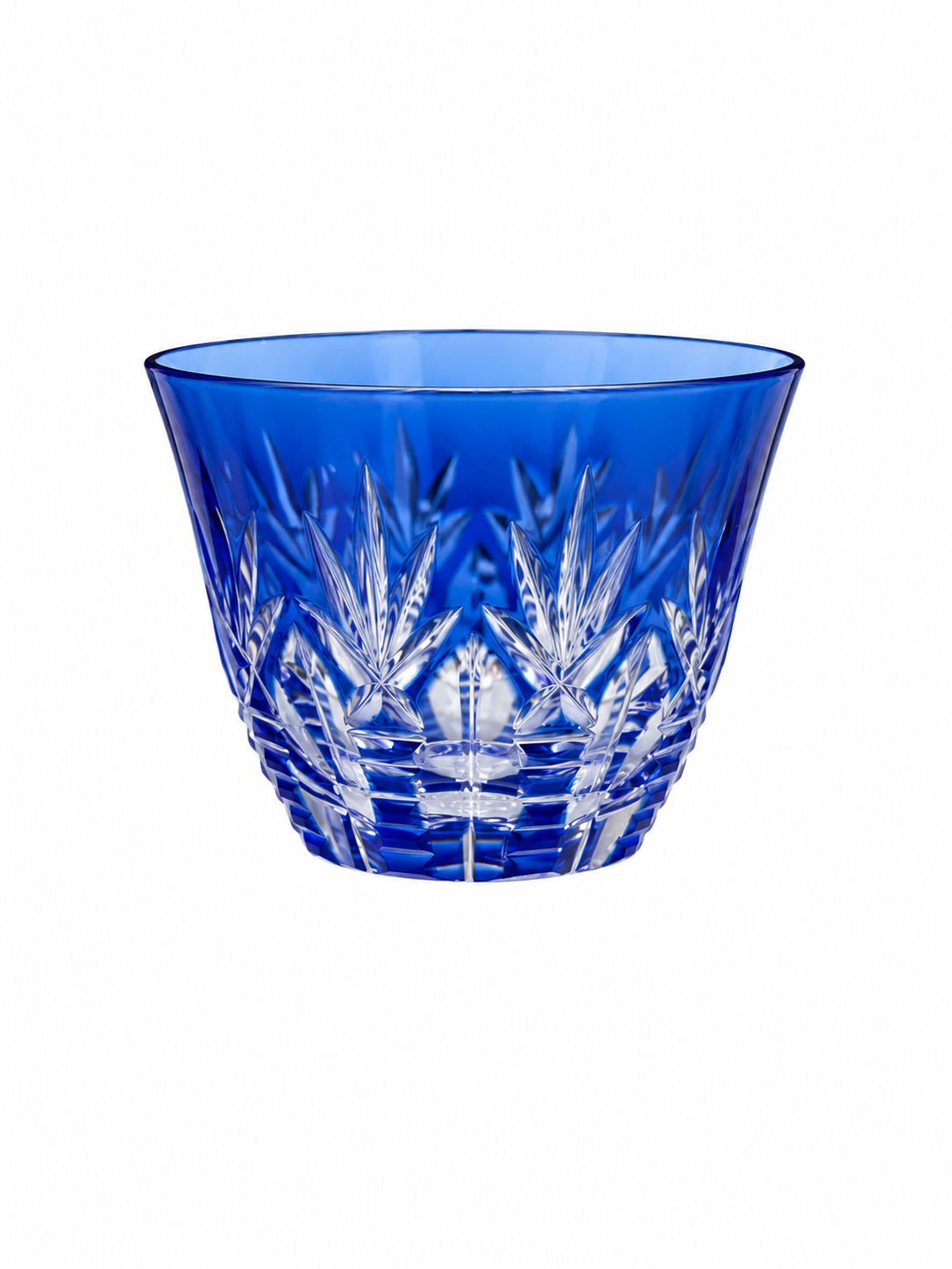 Japanese Edo Kiriko Blue Cut Glass – Rocks Glass